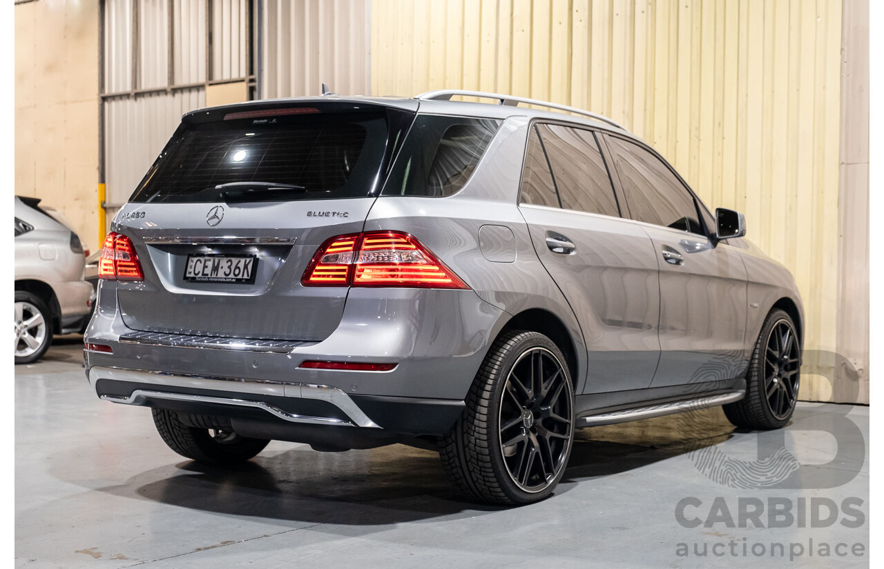 3/2012 Mercedes-Benz ML 250 CDI Bluetec (4x4) 166 4d Wagon Palladium Silver Metallic Turbo Diesel 2.1L