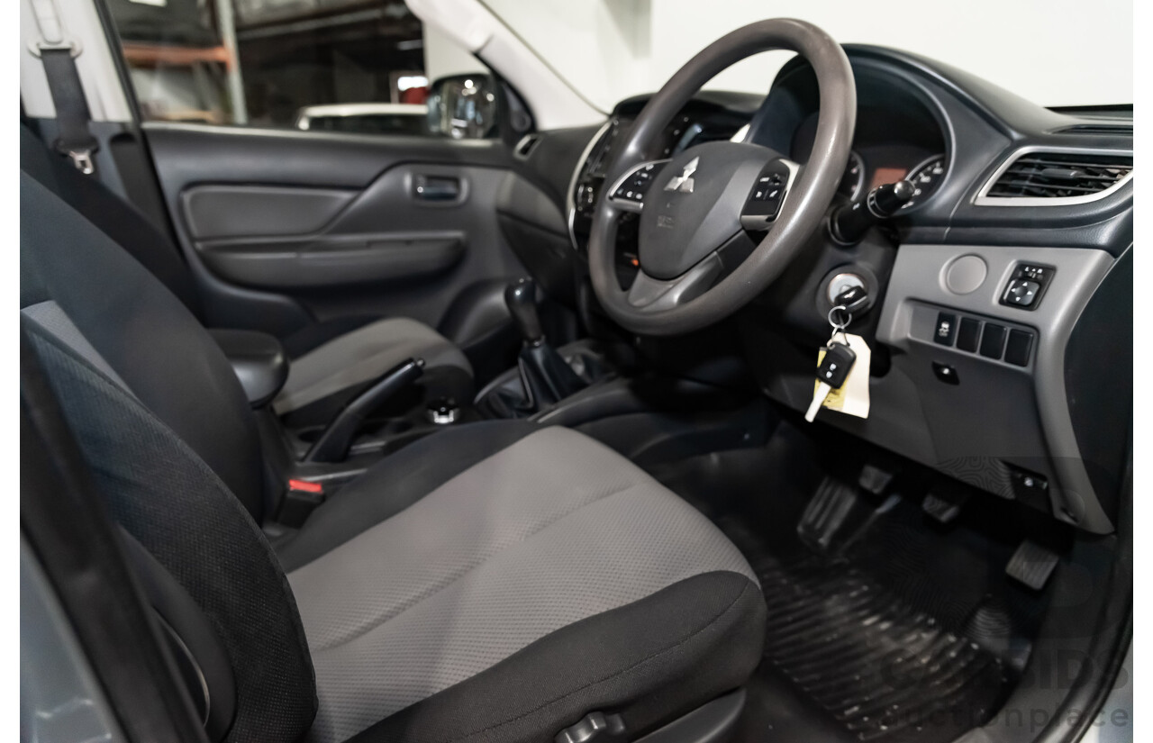 6/2018 Mitsubishi Triton GLX (4x4) MQ Dual C/Chas Grey 2.4L Turbo Diesel