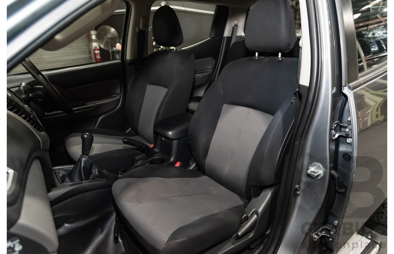6/2018 Mitsubishi Triton GLX (4x4) MQ Dual C/Chas Grey 2.4L Turbo Diesel