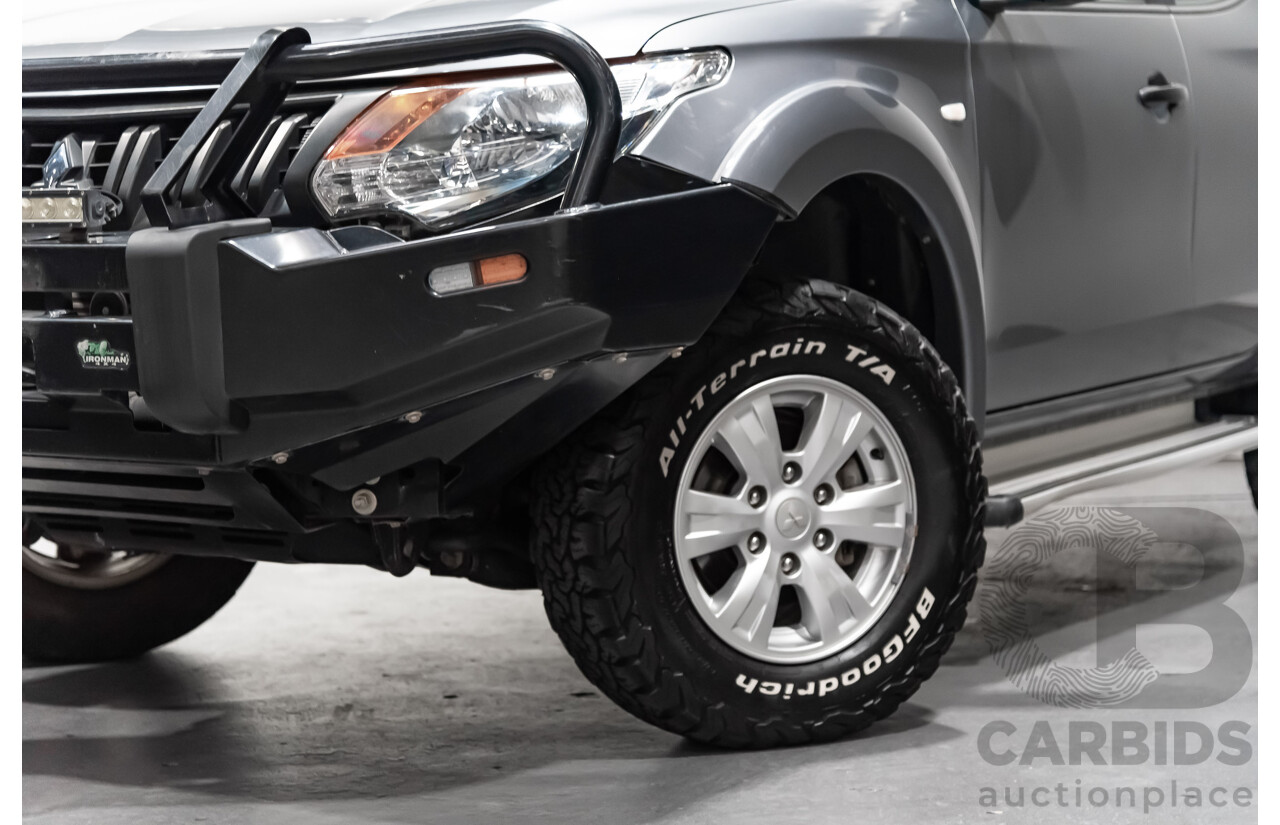 6/2018 Mitsubishi Triton GLX (4x4) MQ Dual C/Chas Grey 2.4L Turbo Diesel