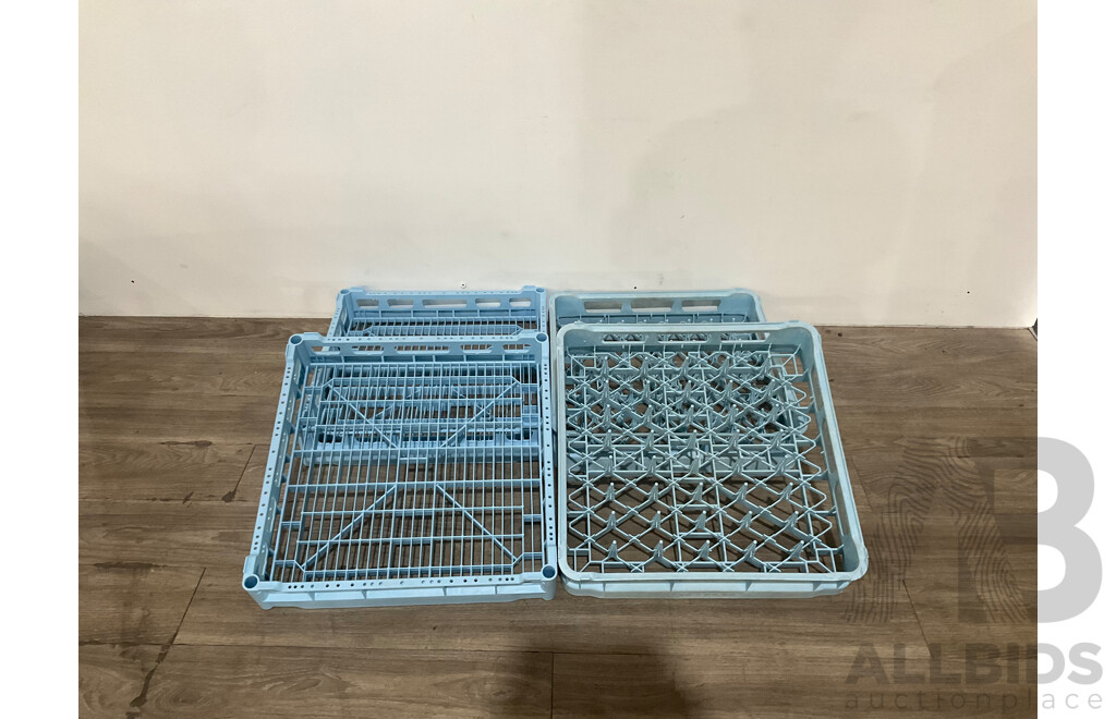 HOBART Plate Rack and Dishwasher Cup Cutlery Rack - LOT of 4 - Estimated ORP $400