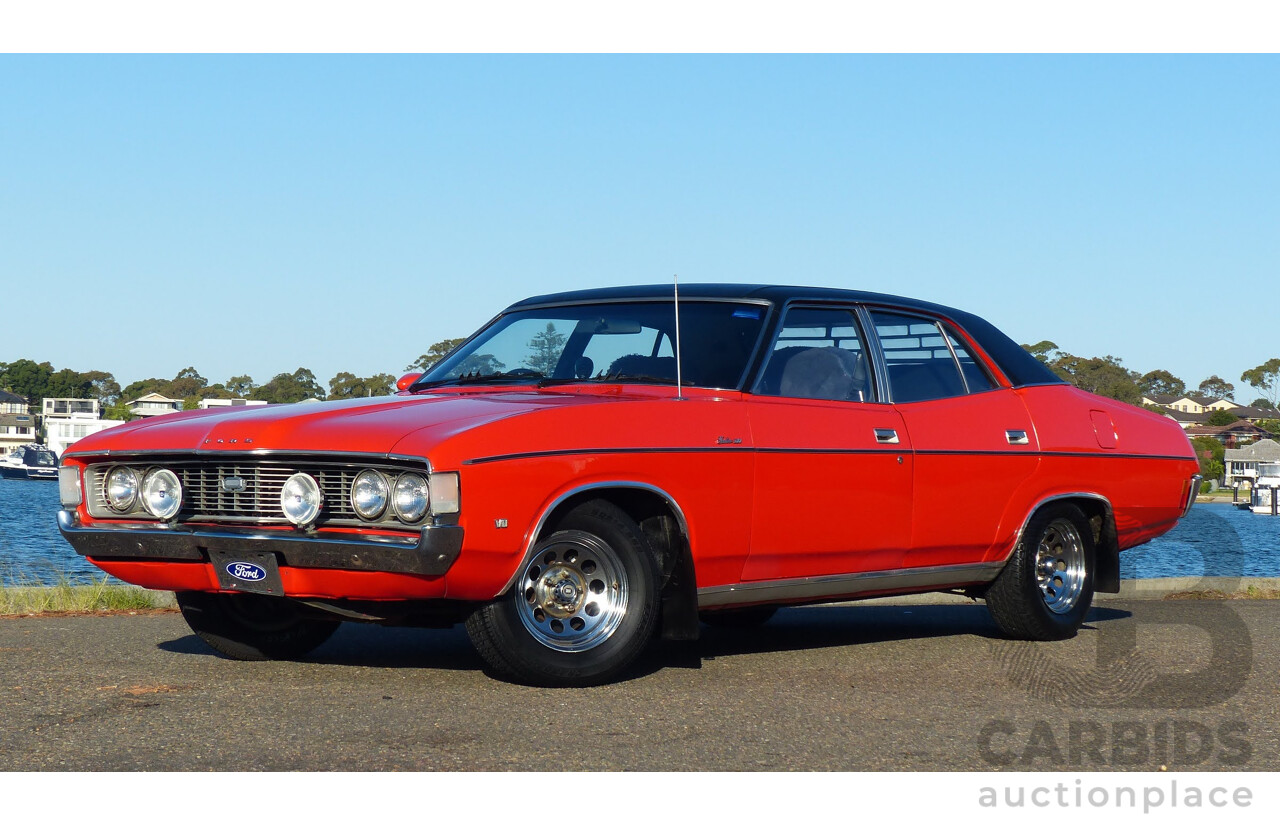 5/1973 Ford Fairlane 500 ZF 4d Sedan Red V8 302ci 5.0L - Matching Numbers