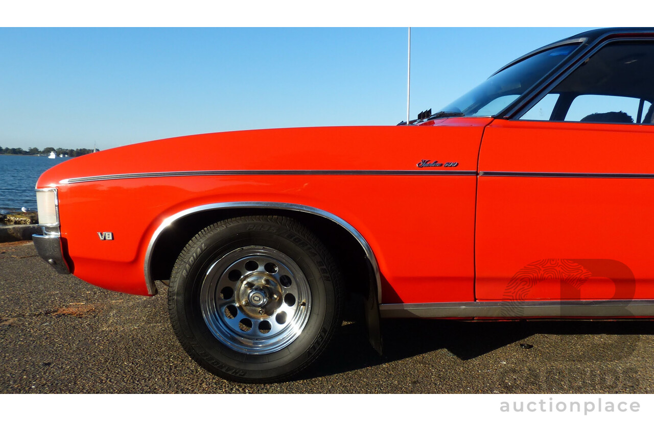 5/1973 Ford Fairlane 500 ZF 4d Sedan Red V8 302ci 5.0L - Matching Numbers