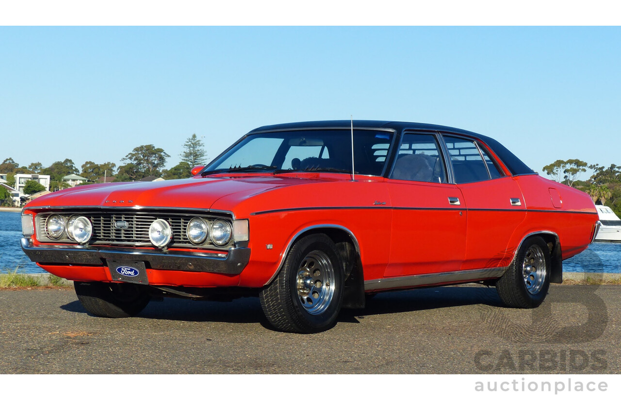 5/1973 Ford Fairlane 500 ZF 4d Sedan Red V8 302ci 5.0L - Matching Numbers