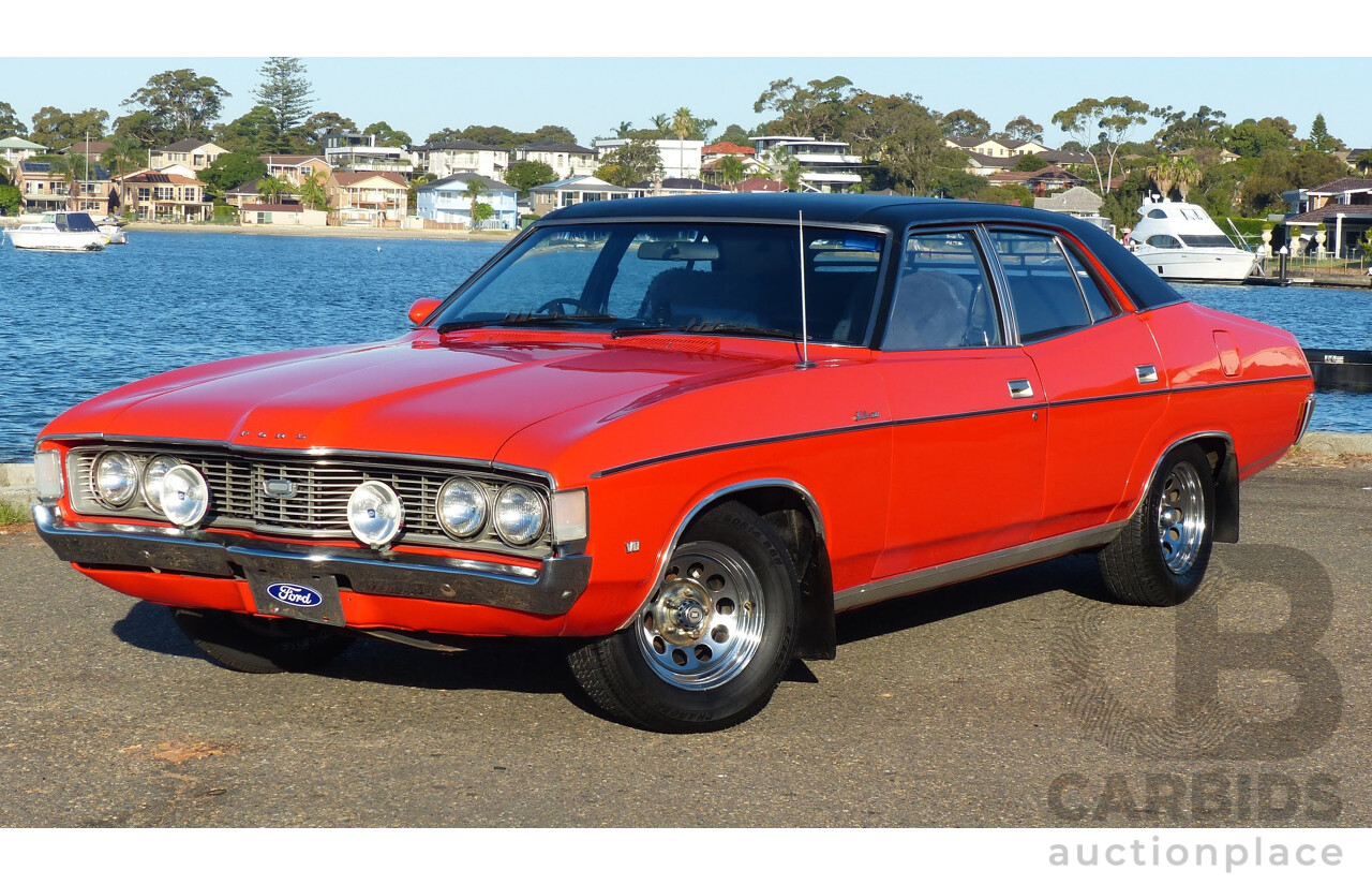 5/1973 Ford Fairlane 500 ZF 4d Sedan Red V8 302ci 5.0L - Matching Numbers