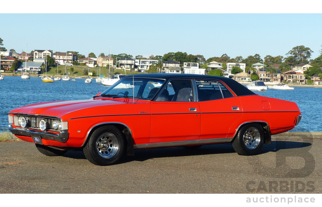 5/1973 Ford Fairlane 500 ZF 4d Sedan Red V8 302ci 5.0L - Matching Numbers