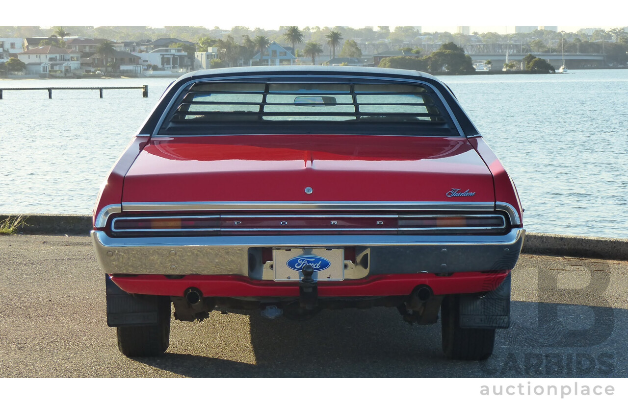 5/1973 Ford Fairlane 500 ZF 4d Sedan Red V8 302ci 5.0L - Matching Numbers