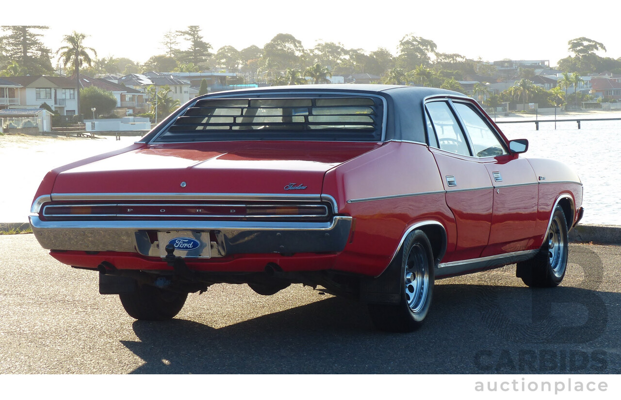 5/1973 Ford Fairlane 500 ZF 4d Sedan Red V8 302ci 5.0L - Matching Numbers