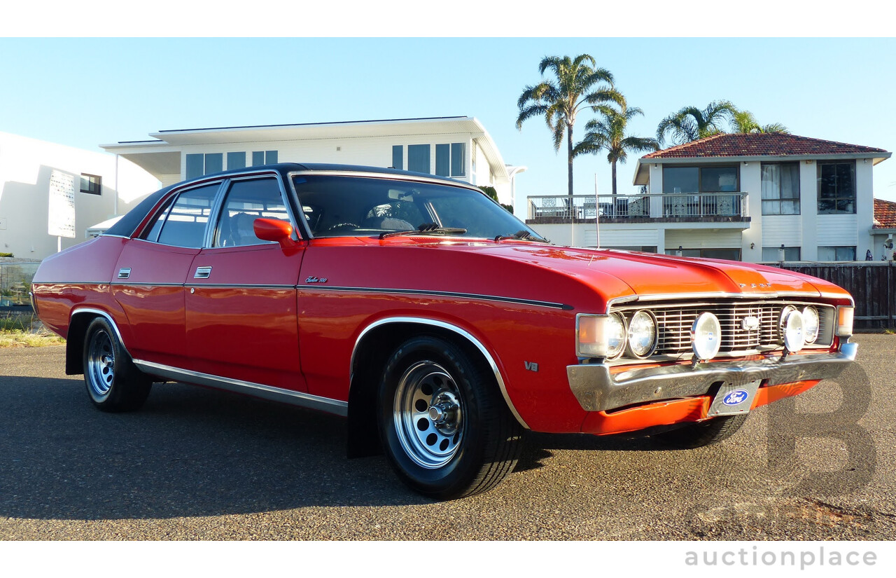 5/1973 Ford Fairlane 500 ZF 4d Sedan Red V8 302ci 5.0L - Matching Numbers