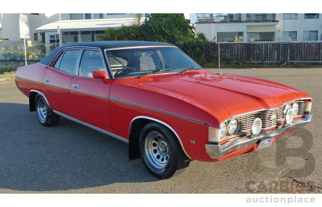 5/1973 Ford Fairlane 500 ZF 4d Sedan Red V8 302ci 5.0L - Matching Numbers