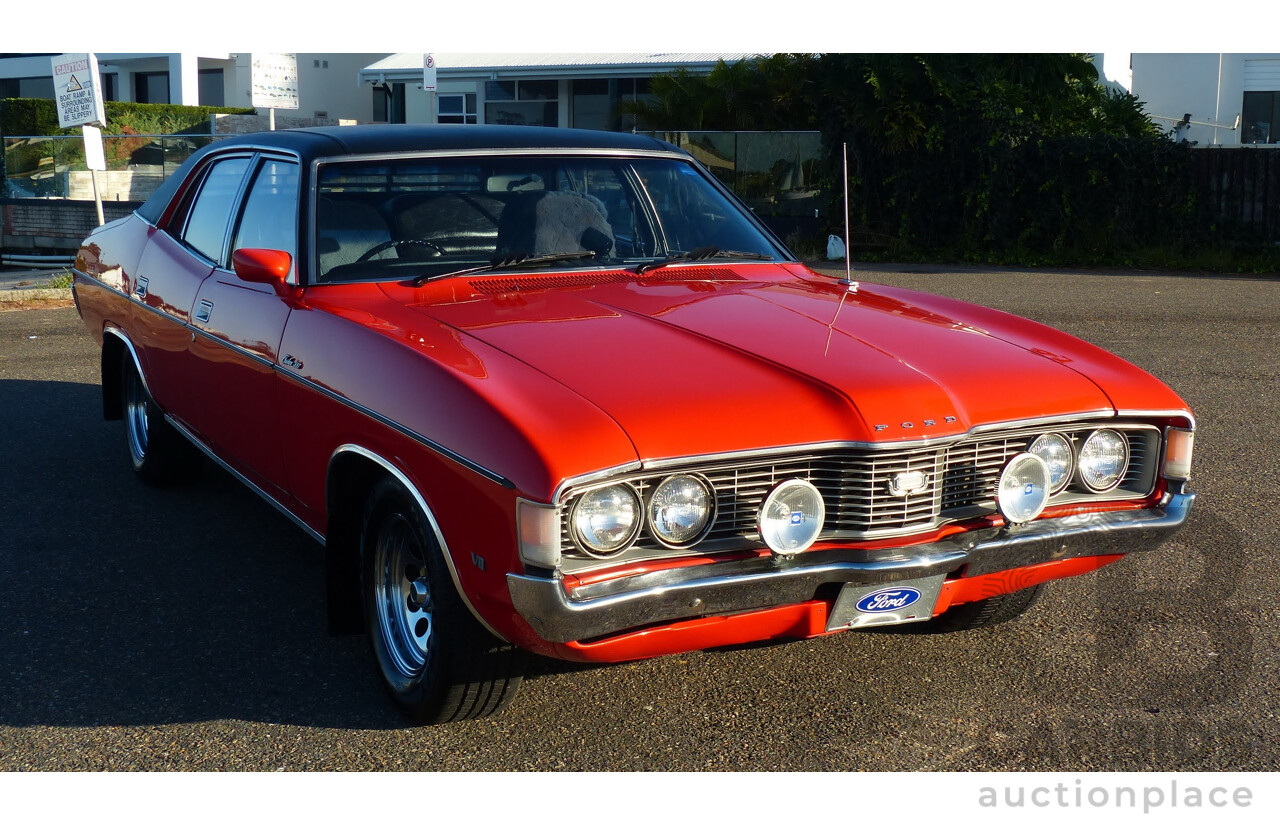 5/1973 Ford Fairlane 500 ZF 4d Sedan Red V8 302ci 5.0L - Matching Numbers