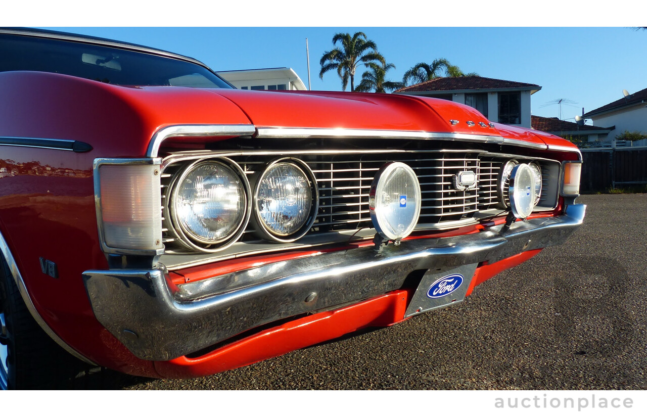 5/1973 Ford Fairlane 500 ZF 4d Sedan Red V8 302ci 5.0L - Matching Numbers