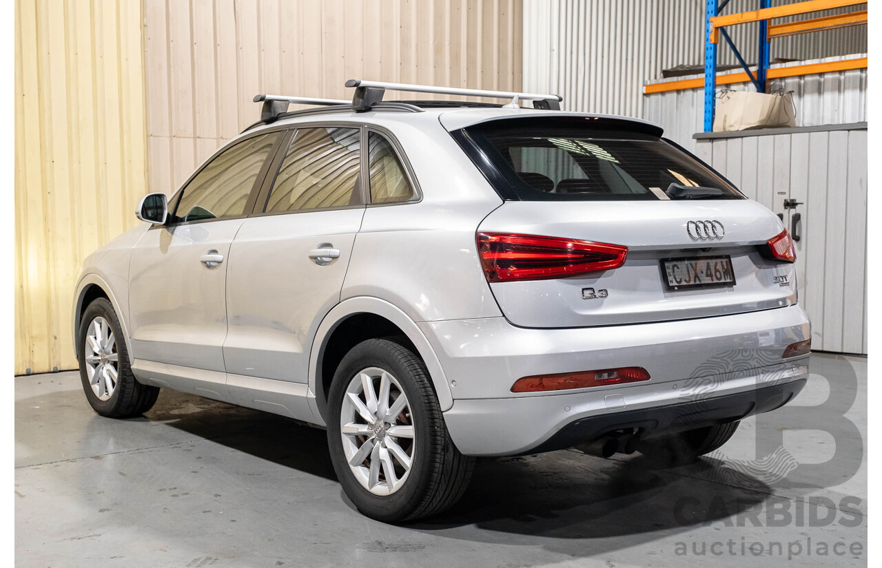 2/2013 Audi Q3 2.0 TFSI Quattro (AWD) 8U 4d Wagon Silver Turbo 2.0L