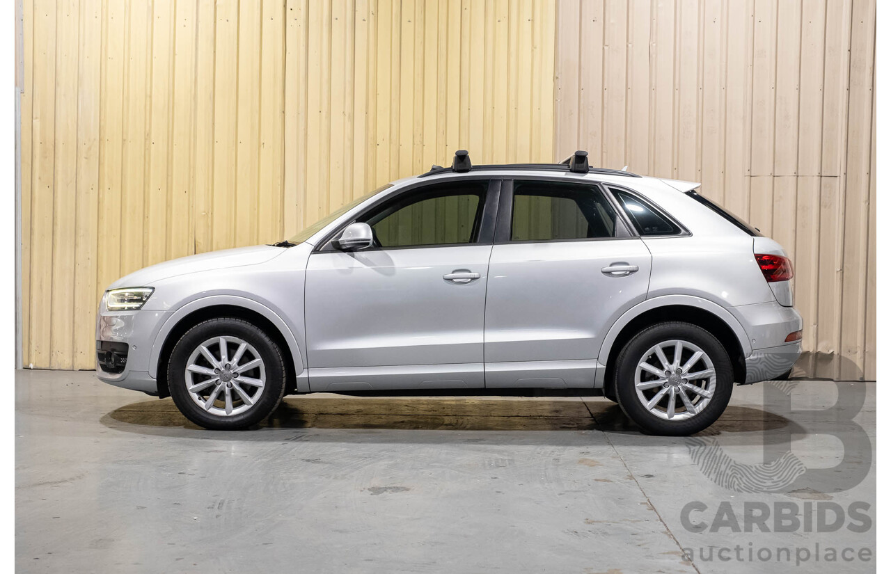 2/2013 Audi Q3 2.0 TFSI Quattro (AWD) 8U 4d Wagon Silver Turbo 2.0L