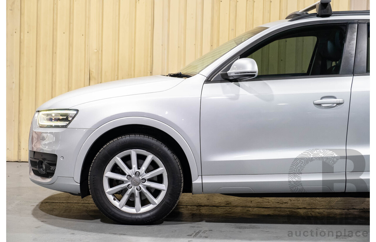 2/2013 Audi Q3 2.0 TFSI Quattro (AWD) 8U 4d Wagon Silver Turbo 2.0L