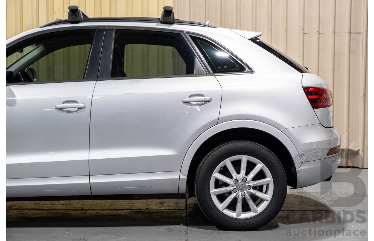 2/2013 Audi Q3 2.0 TFSI Quattro (AWD) 8U 4d Wagon Silver Turbo 2.0L