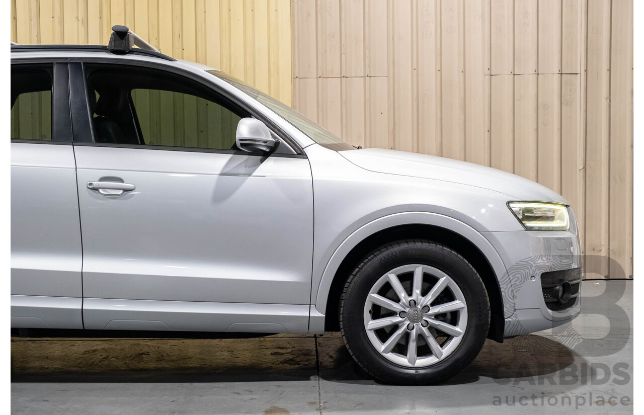 2/2013 Audi Q3 2.0 TFSI Quattro (AWD) 8U 4d Wagon Silver Turbo 2.0L