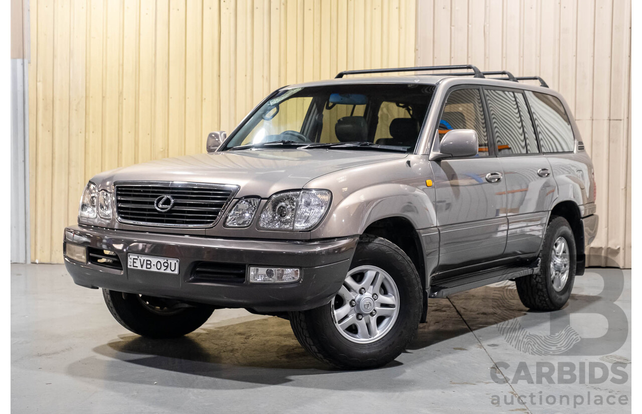 7/1998 Lexus LX470 (4x4) UZJ100R 4d Wagon Metallic Beige V8 4.7L - 8 Seater