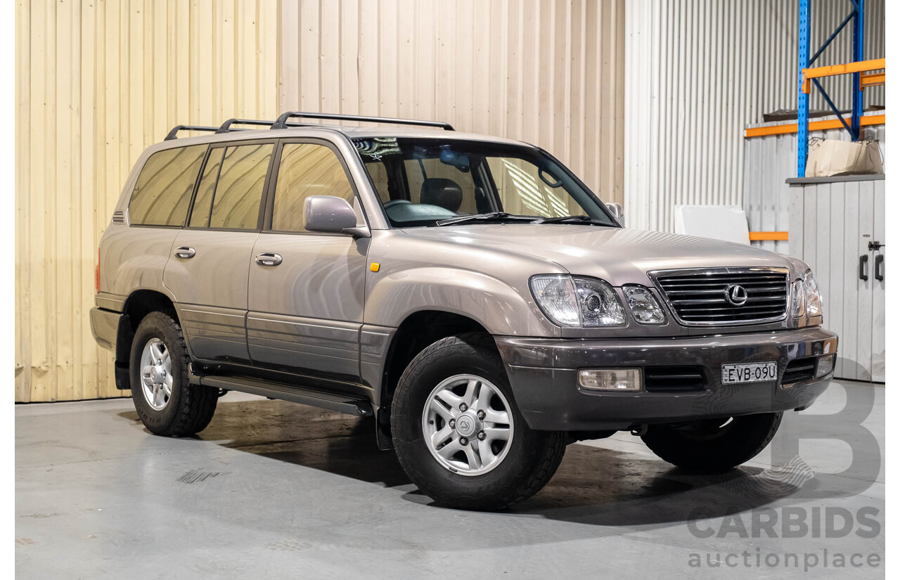 7/1998 Lexus LX470 (4x4) UZJ100R 4d Wagon Metallic Beige V8 4.7L - 8 Seater