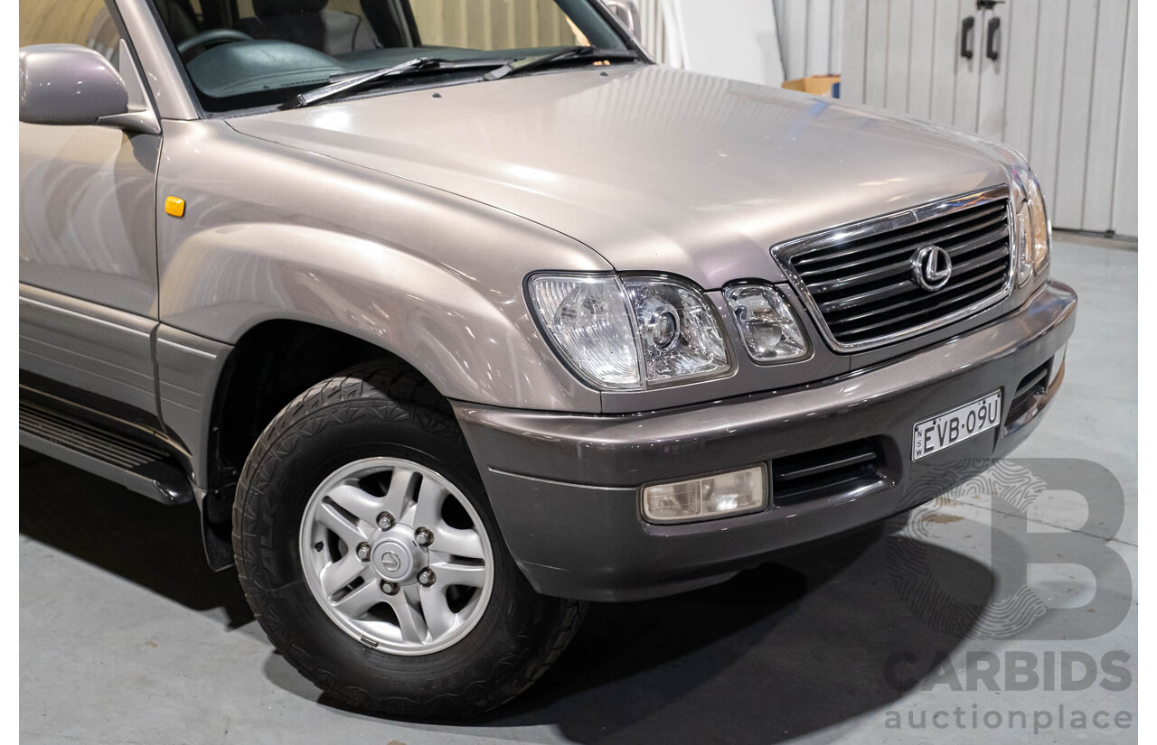 7/1998 Lexus LX470 (4x4) UZJ100R 4d Wagon Metallic Beige V8 4.7L - 8 Seater