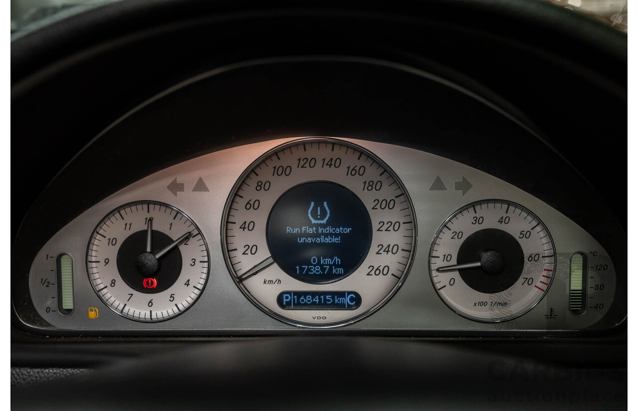 3/2006 Mercedes Benz CLK500 Avantgarde C209 MY06 2d Coupe Obsidian Black V8 5.0L