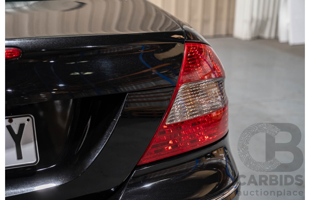 3/2006 Mercedes Benz CLK500 Avantgarde C209 MY06 2d Coupe Obsidian Black V8 5.0L