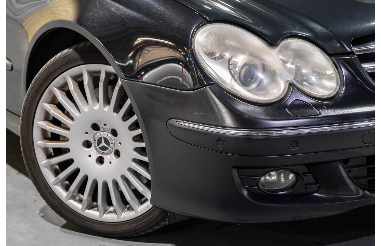 3/2006 Mercedes Benz CLK500 Avantgarde C209 MY06 2d Coupe Obsidian Black V8 5.0L