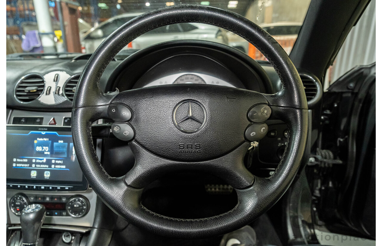 3/2006 Mercedes Benz CLK500 Avantgarde C209 MY06 2d Coupe Obsidian Black V8 5.0L