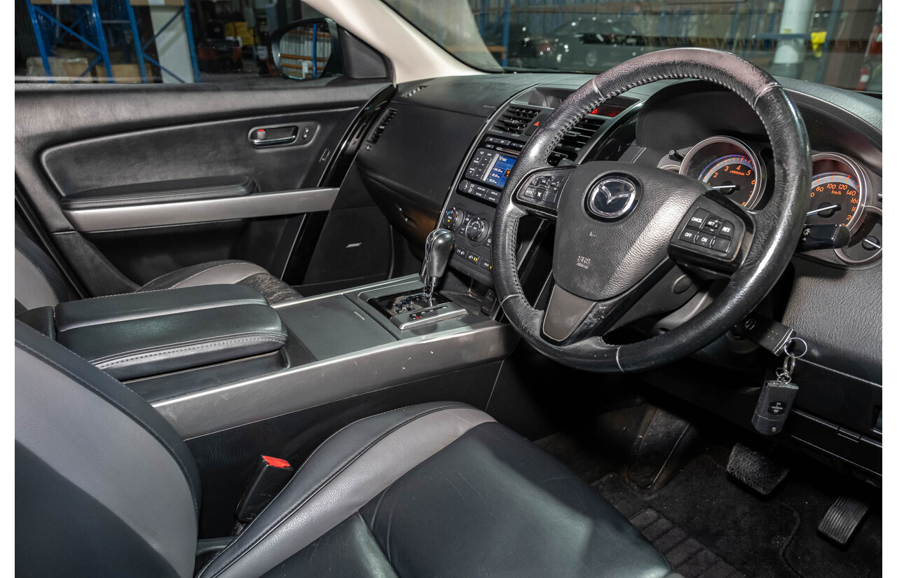 2/2012 Mazda CX-9 Luxury (4x4) MY12 4d Wagon Silver V6 3.7L - 7 Seater