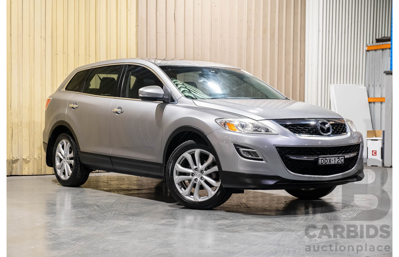 2/2012 Mazda CX-9 Luxury (4x4) MY12 4d Wagon Silver V6 3.7L - 7 Seater