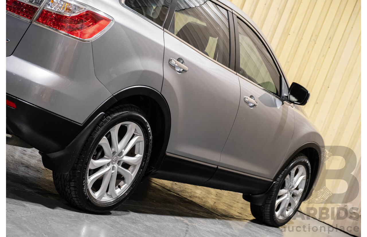 2/2012 Mazda CX-9 Luxury (4x4) MY12 4d Wagon Silver V6 3.7L - 7 Seater