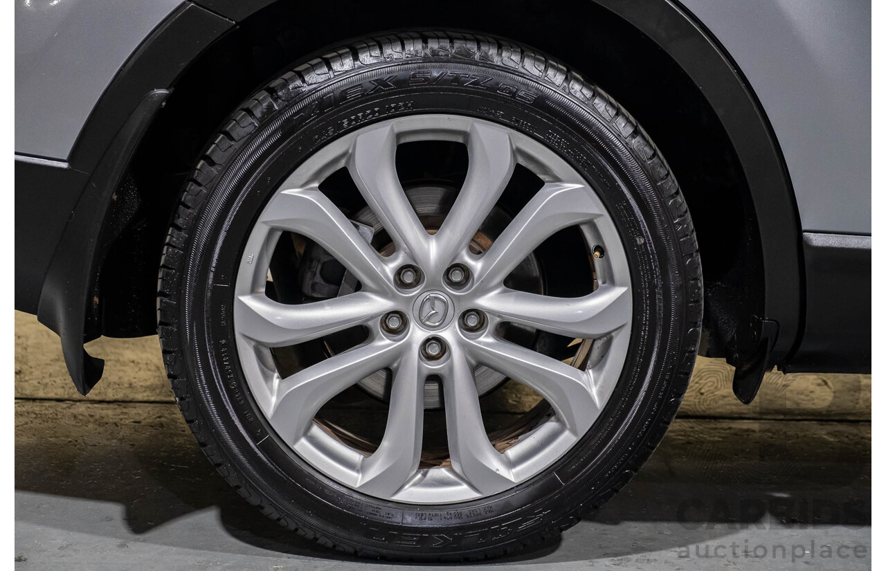 2/2012 Mazda CX-9 Luxury (4x4) MY12 4d Wagon Silver V6 3.7L - 7 Seater