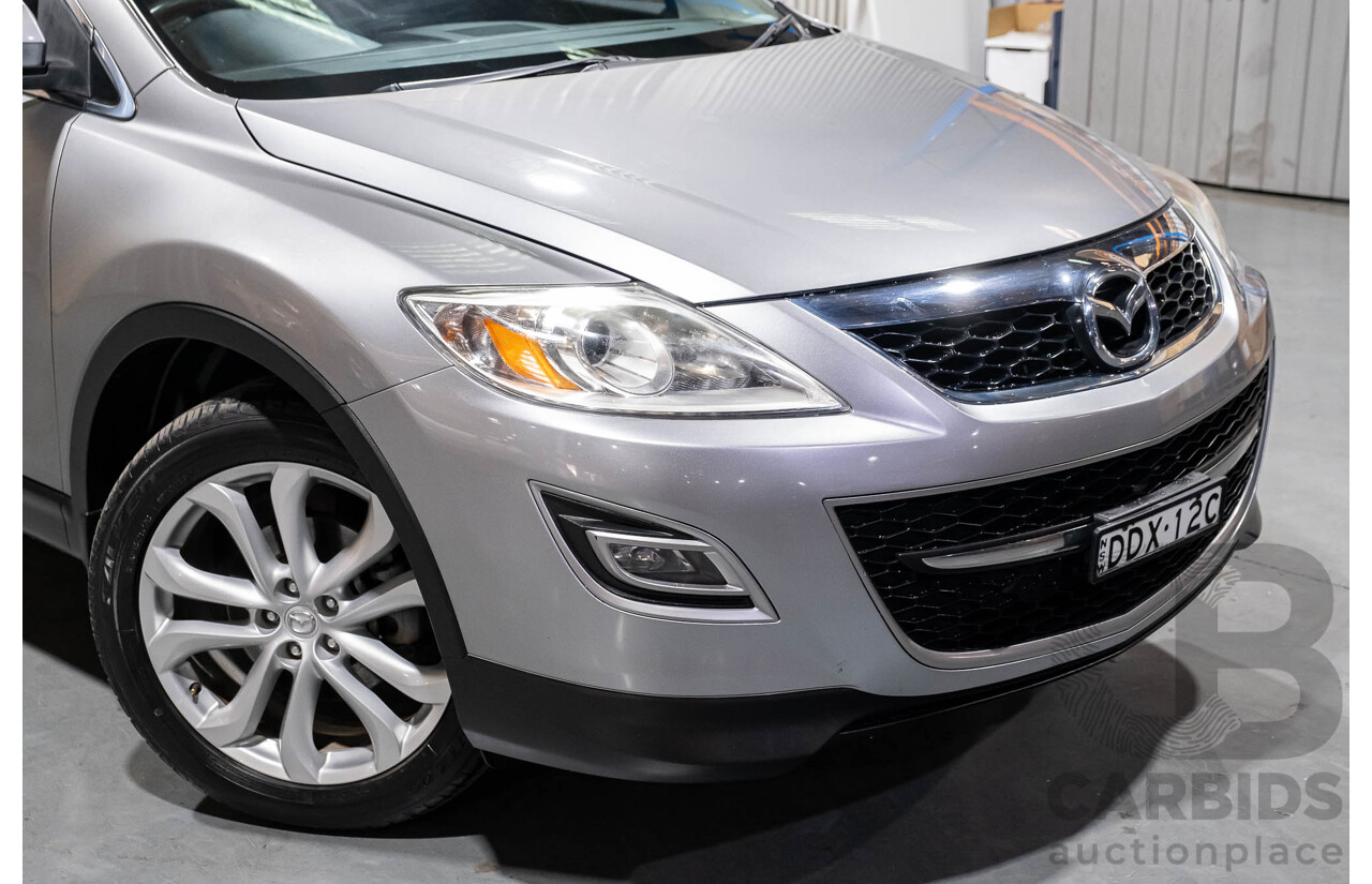 2/2012 Mazda CX-9 Luxury (4x4) MY12 4d Wagon Silver V6 3.7L - 7 Seater
