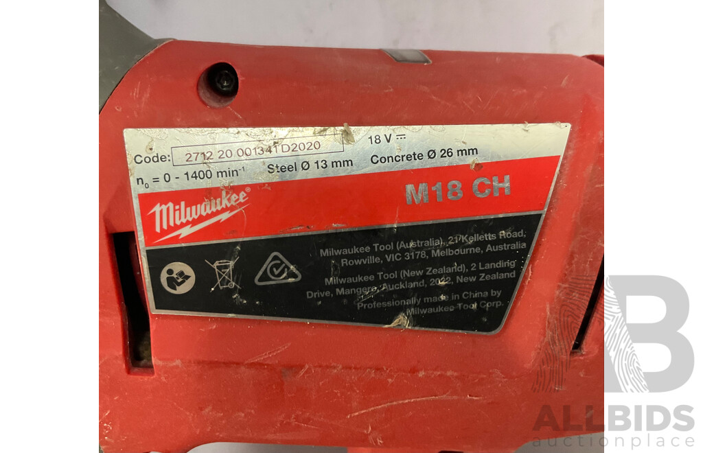 MILWAUKEE Heavy Duty Tool - Lot of 7 - Estimated Total $1900.00