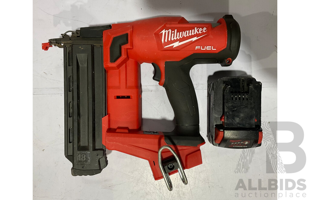 MILWAUKEE Heavy Duty Tool M18 FN18GS Gauge Brad Finishing Nailer - ORP $1200.00