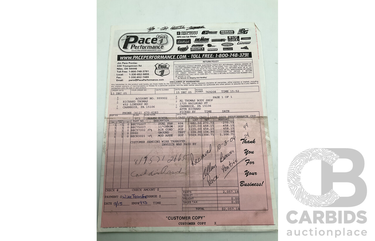 01/1955 Oldsmobile Super 88 2d Coupe Pearl White & Red V8 350 Chev 5.7L