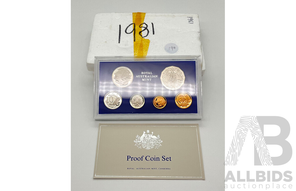 1981 RAM set Australian proof coins.