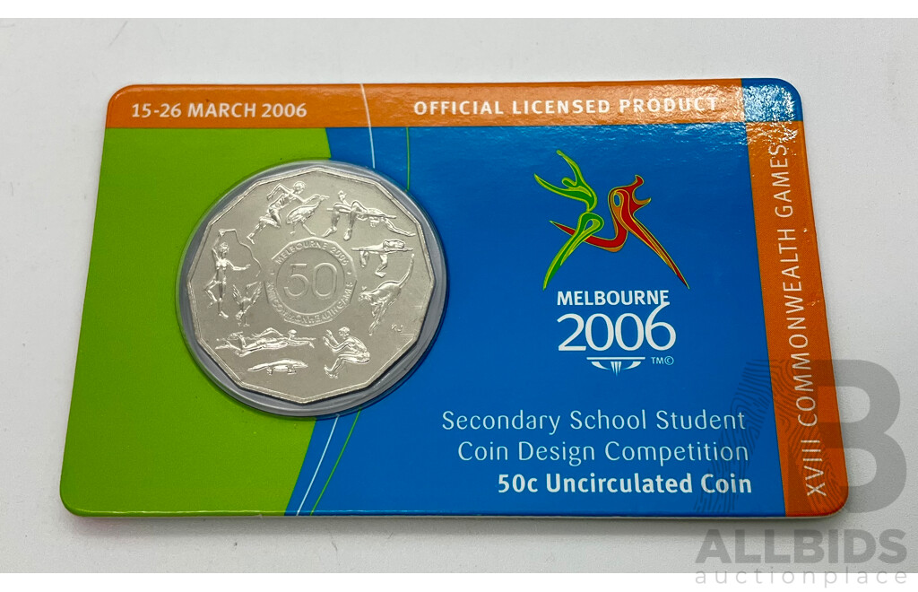 2006 Melbourne Commonwealth Games 50c coin.