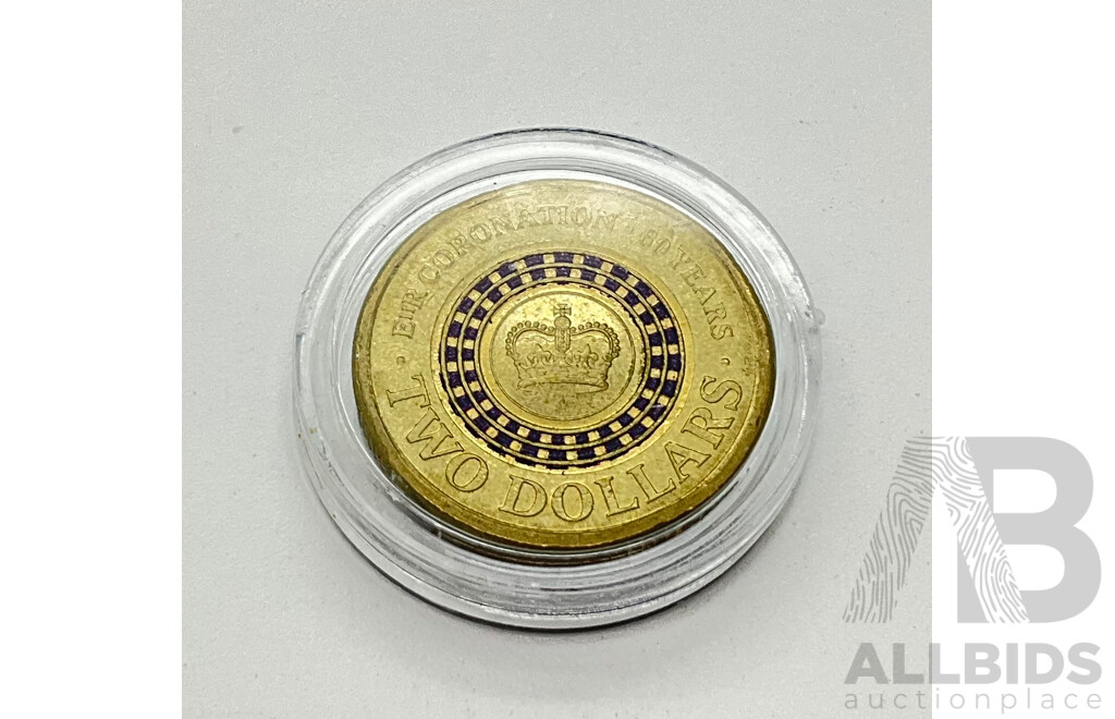 2013 $2 QE2 Coronation coin.