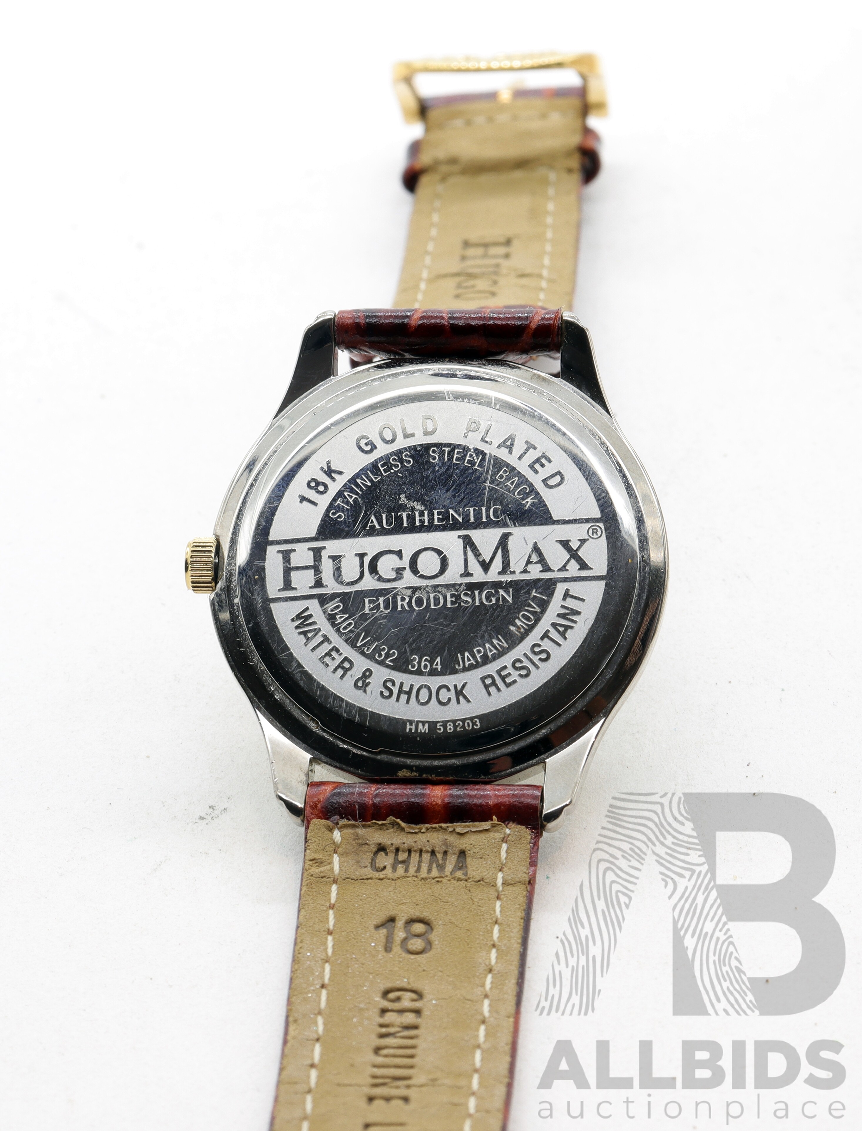 Hugo max 18k gold plated 2024 watch