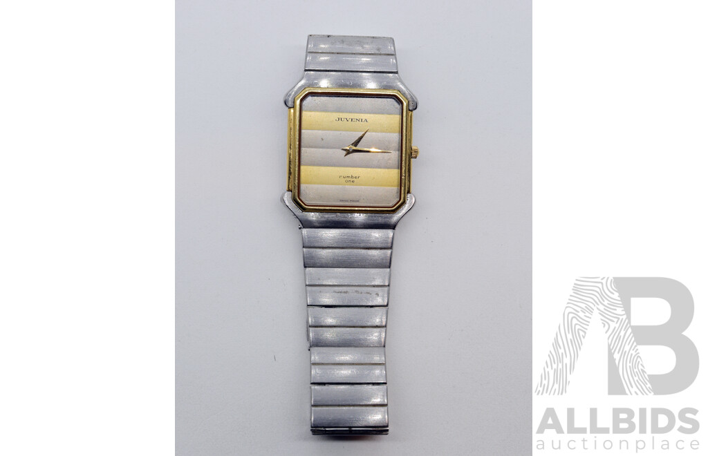 Vintage Juvenia Number One Watch with 18ct Gold Bezel