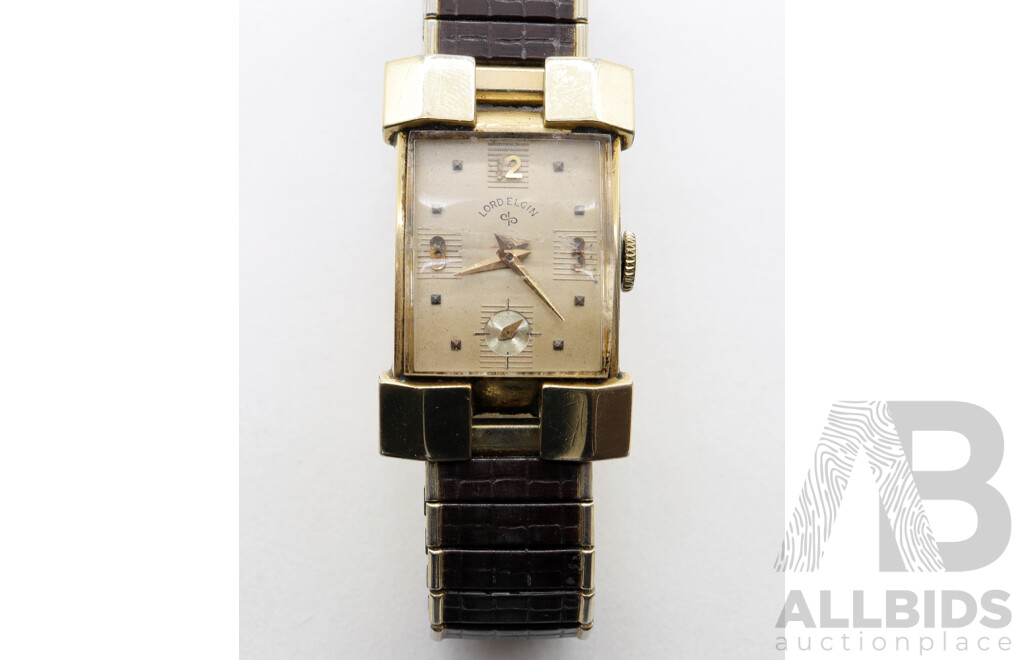 14 Ct Gold Filled Vintage Lord Elgin Watch