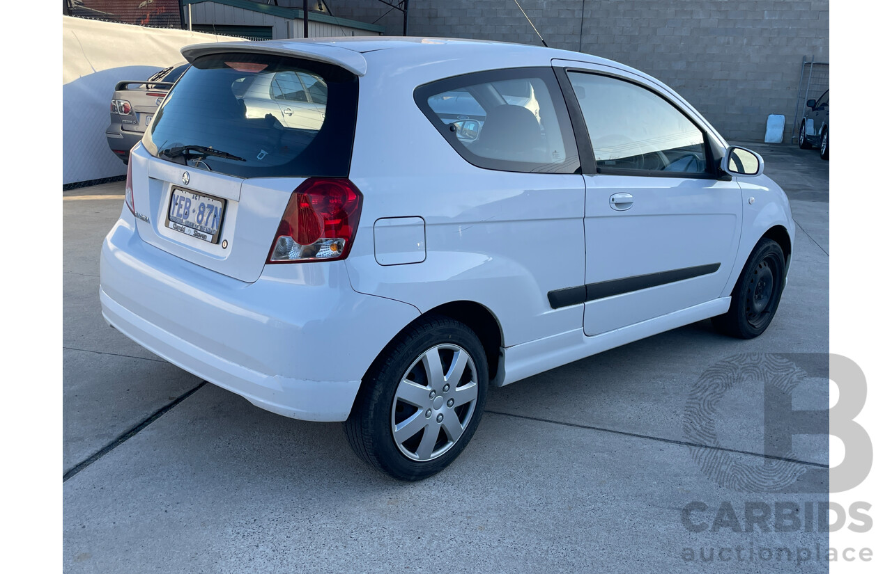 2/2006 Holden Barina  TK 3d Hatchback White 1.6L