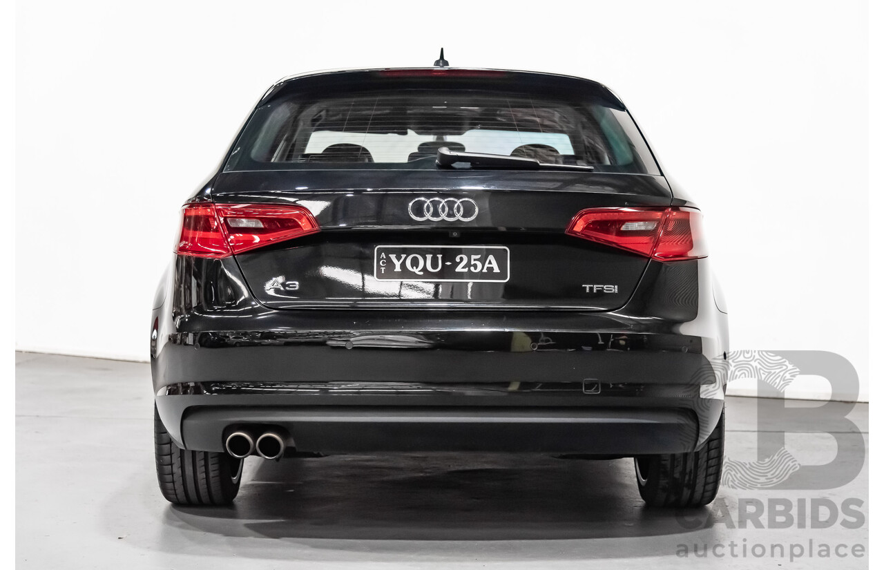 6/2015 Audi A3 Sportback 1.8 TFSI Ambition 8V 5d Hatchback Black 1.8L Turbo