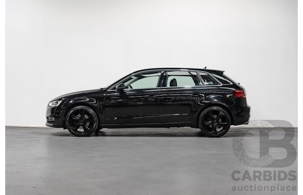 6/2015 Audi A3 Sportback 1.8 TFSI Ambition 8V 5d Hatchback Black 1.8L Turbo