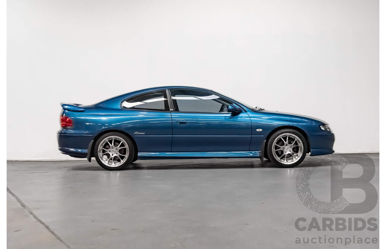 8/2002 Holden Monaro CV6 V2 2d Coupe Blue 3.8L Supercharged