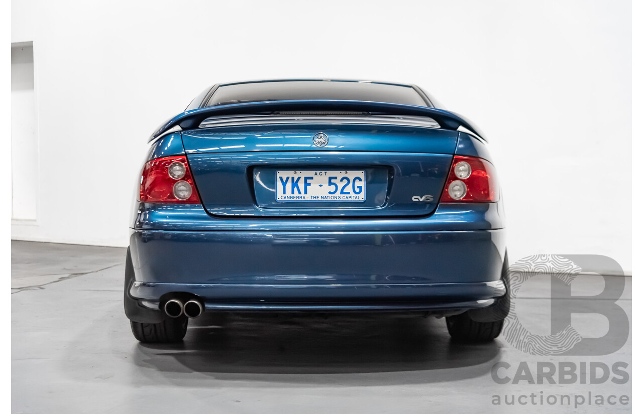 8/2002 Holden Monaro CV6 V2 2d Coupe Blue 3.8L Supercharged