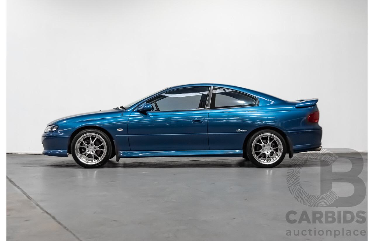 8/2002 Holden Monaro CV6 V2 2d Coupe Blue 3.8L Supercharged