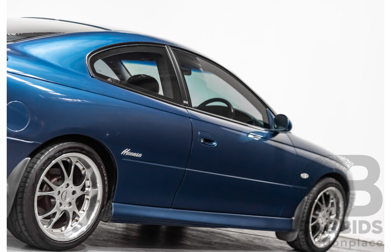 8/2002 Holden Monaro CV6 V2 2d Coupe Blue 3.8L Supercharged