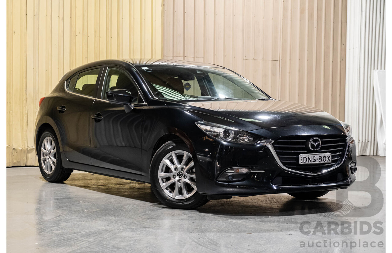 6/2017 Mazda 3 MAXX BN Skyactiv MY17 5d Hatchback Black 2.0L